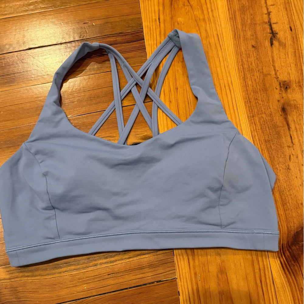 Lululemon Free to Be Serene Bra Size 10 Blue